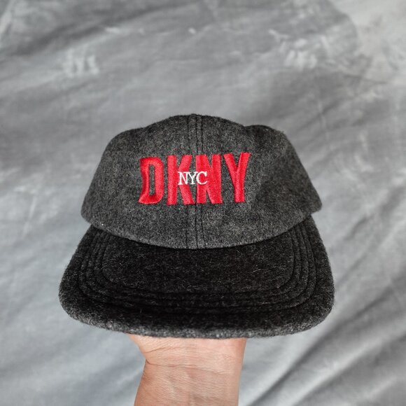 Dkny Other - Vintage DKNY Donna Karan Strap Back Hat Cap Mens Large Wool Made In USA 90s